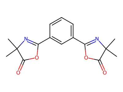 5(4H)-Oxazolone, 2,2'-(1,3-phenylene)bis[4,4-dimethyl- structure