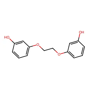 Phenol, 3,3'-[1,2-ethanediylbis(oxy)]bis- structure