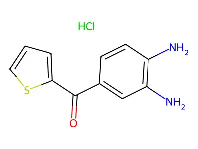 (3,4-Diaminophenyl)-(2-thienyl)methanone monohydrochloride structure