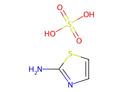 2-噻唑胺硫酸盐(1:1) structure