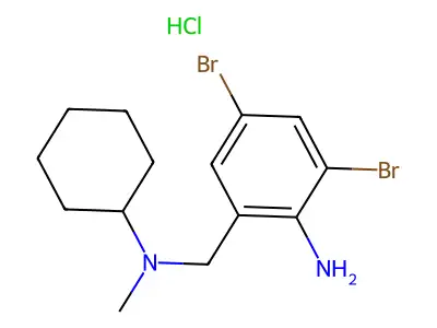 2-(1-Amino-1-cyclohexylethyl)-4,6-dibromoaniline;hydrochloride structure