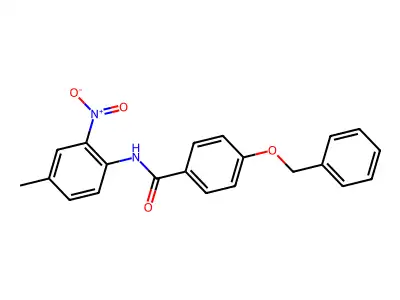 4-(Benzyloxy)-N-(4-methyl-2-nitrophenyl)benzamide structure