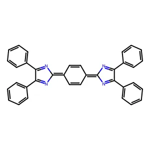 2,2'-(Cyclohexa-2,5-diene-1,4-diylidene)bis(4,5-diphenyl-2H-imidazole) structure