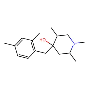 4-Piperidinol, 4-[(2,4-dimethylphenyl)methyl]-1,2,5-trimethyl- structure