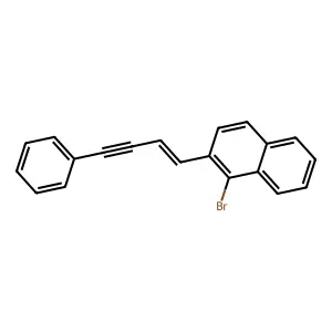 1-Bromo-2-(4-phenyl-1-buten-3-ynyl)naphthalene structure