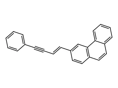 3-(4-Phenyl-1-buten-3-ynyl)phenanthrene structure