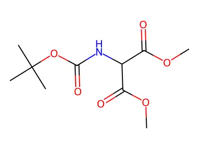 Dimethyl (Boc-amino)malonate structure
