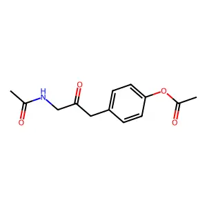 N-[3-[4-(Acetyloxy)phenyl]-2-oxopropyl]acetamide structure