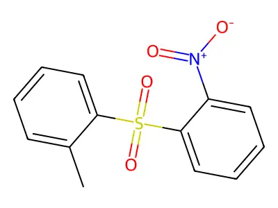 Benzene, 1-methyl-2-[(2-nitrophenyl)sulfonyl]- structure