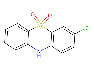 3-chloro-10H-phenothiazine 5,5-dioxide structure
