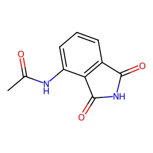 3-乙酰氨基邻苯二甲酰亚胺 structure