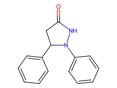 1,5-Diphenylpyrazolidin-3-one structure