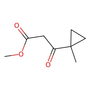 Methyl 3-(1-methylcyclopropyl)-3-oxopropanoate structure