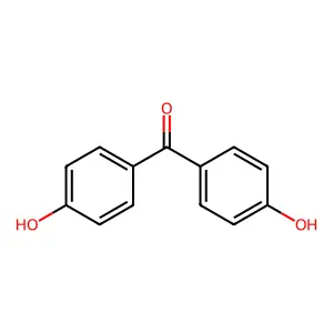 4,4'-Dihydroxybenzophenone structure