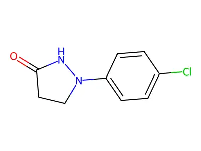 1-(4-Chlorophenyl)pyrazolidin-3-one structure