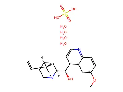 硫酸奎宁(USP) structure