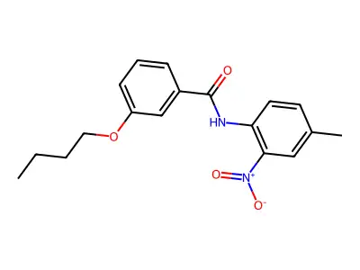 3-butoxy-N-(4-methyl-2-nitrophenyl)benzamide structure