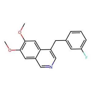 4-(3-Fluorobenzyl)-6,7-dimethoxyisoquinoline structure