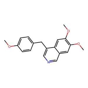 6,7-Dimethoxy-4-(4-methoxybenzyl)isoquinoline structure