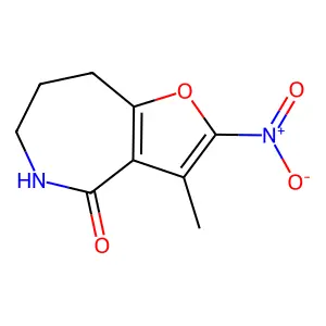 2-(Hydroxy(oxido)amino)-3-methyl-5,6,7,8-tetrahydro-4H-furo(3,2-c)azepin-4-one structure