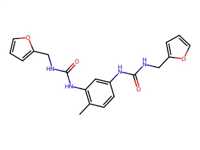 1,1'-(4-Methyl-1,3-phenylene)bis(3-furfurylurea) structure