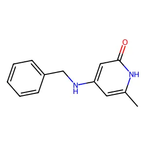 4-(benzylamino)-6-methyl-1H-pyridin-2-one structure