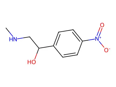 2-Methylamino-1-(4-nitro-phenyl)-ethanol structure