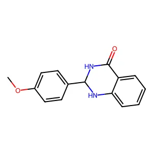 1,2-Dihydro-2-(4-methoxyphenyl)-4(3H)-quinazolinone structure