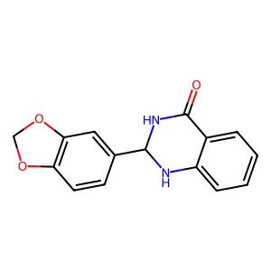 1,2-Dihydro-2-(3,4-(methylenedioxy)-phenyl)-4(3H)-quinazolinone structure