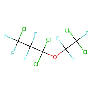2,2-Dichlorotrifluoroethyl 1,1,3-trichlorotetrafluoropropyl ether structure