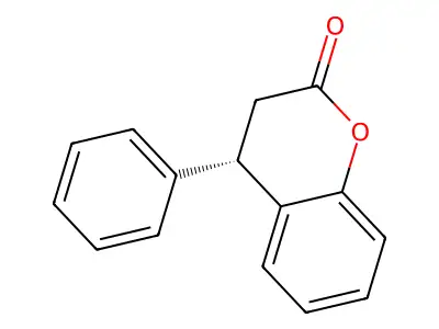 4-Phenyl-2-chromanone structure