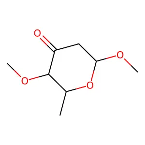 3,6-Dimethoxy-2-methyloxan-4-one structure