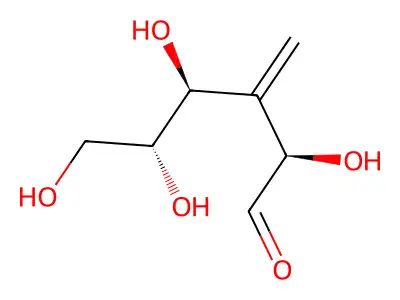 3-Deoxy-3-methylene-D-ribo-hexose structure