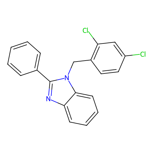 1-[(2,4-Dichlorophenyl)methyl]-2-phenylbenzimidazole structure