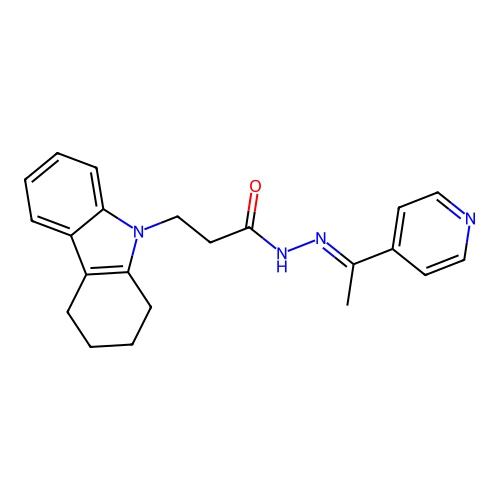 C22H24N4O structure
