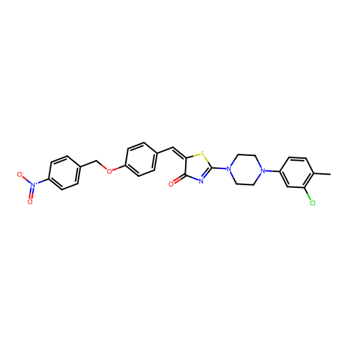 C28H25ClN4O4S structure