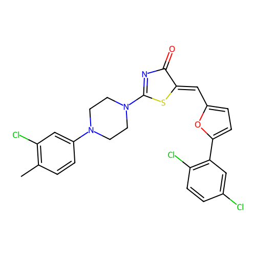 C25H20Cl3N3O2S structure