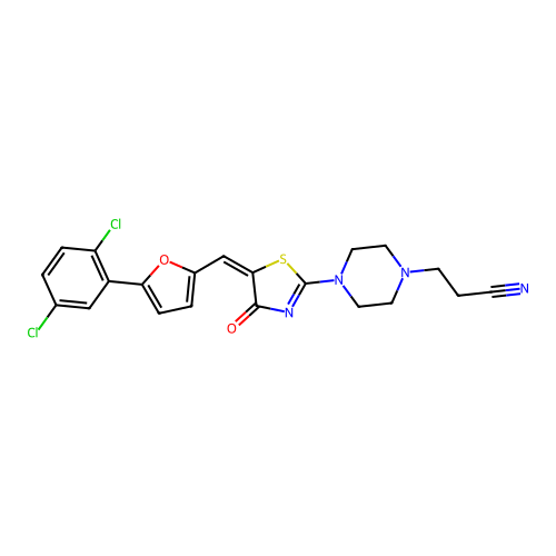 C21H18Cl2N4O2S structure