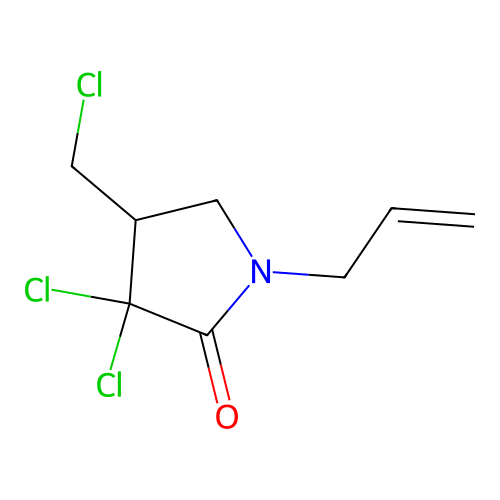 2-Pyrrolidinone, 3,3-dichloro-4-(chloromethyl)-1-(2-propenyl)- structure