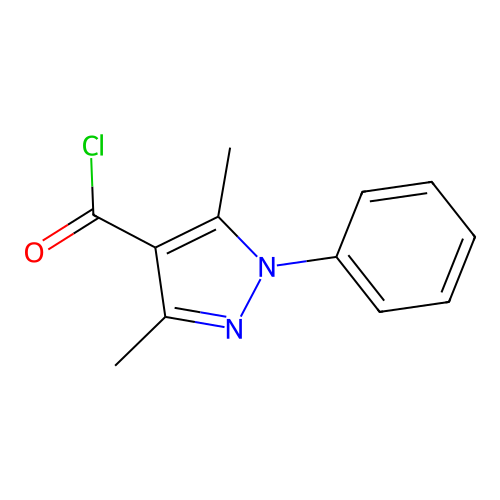 3,5-Dimethyl-1-phenyl-1H-pyrazole-4-carbonyl chloride structure