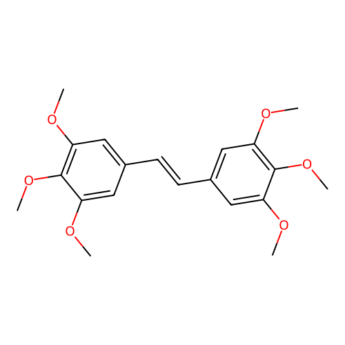 3,3',4,4',5,5'-Hexamethoxystilbene structure