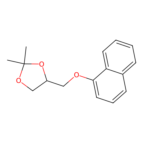 2,2-Dimethyl-4-(naphthalen-1-yloxymethyl)-1,3-dioxolane structure
