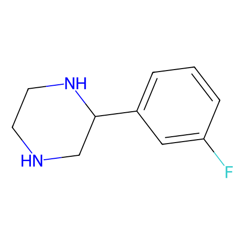 2-(3-Fluorophenyl)piperazine structure