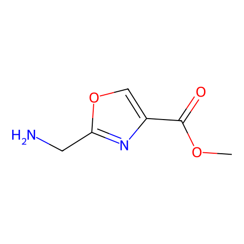 Methyl 2-(aminomethyl)oxazole-4-carboxylate structure