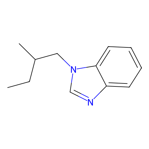 (2-Methylbutyl)benzimidazole structure