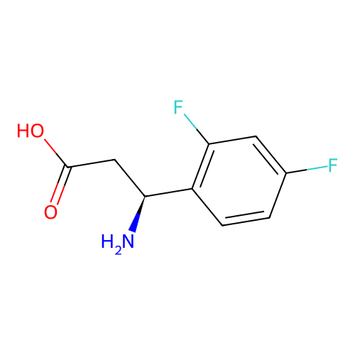 (S)-3-Amino-3-(2,4-difluorophenyl)propanoic acid structure