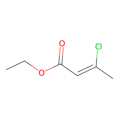3-氯丁-2-烯酸乙酯 structure