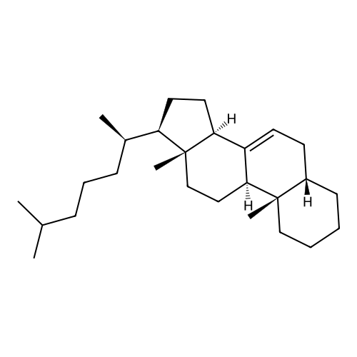 5beta-Cholest-7-ene structure