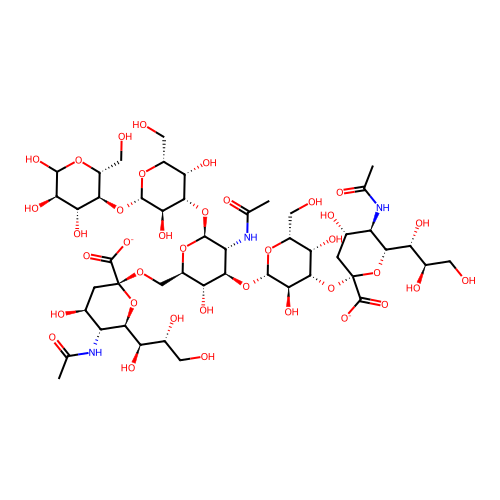 Disialyl-N-tetraose structure