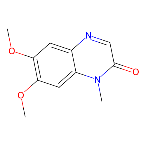 6,7-Dimethoxy-1-methylquinoxalin-2-one structure